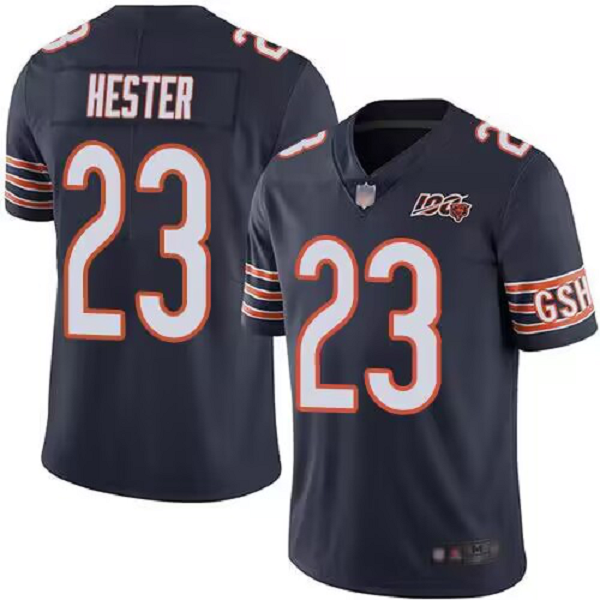 Men's Devin Hester #23 Chicago Bears Navy Blue Home Jersey Football100th Season Limited Jersey